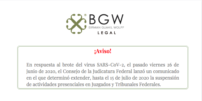 La suspensión de las actividades presenciales del PJF se extiende una vez más y, el CJF da a conocer los lineamientos para el primer periodo vacacional.